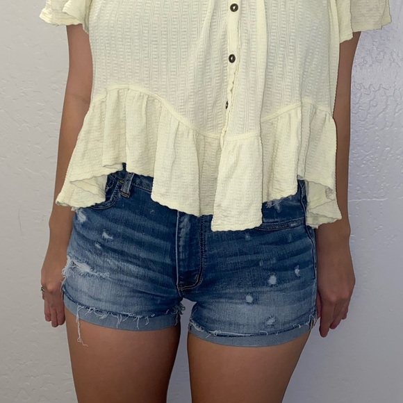 American Eagle Outfitters Pants - AMERICAN EAGLE AE HI RISE FESTIVAL SHORT SIZE 8